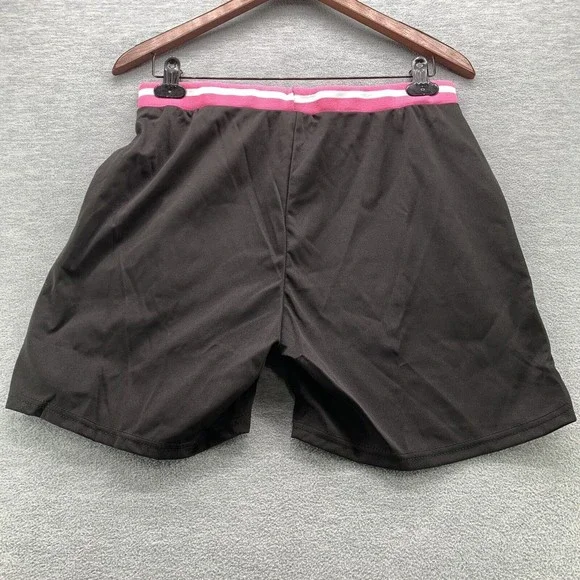 Women Black Bodycon Shirts & Shorts with Sequined Front Logo Set Size XL (A41) - Picture 3 of 13